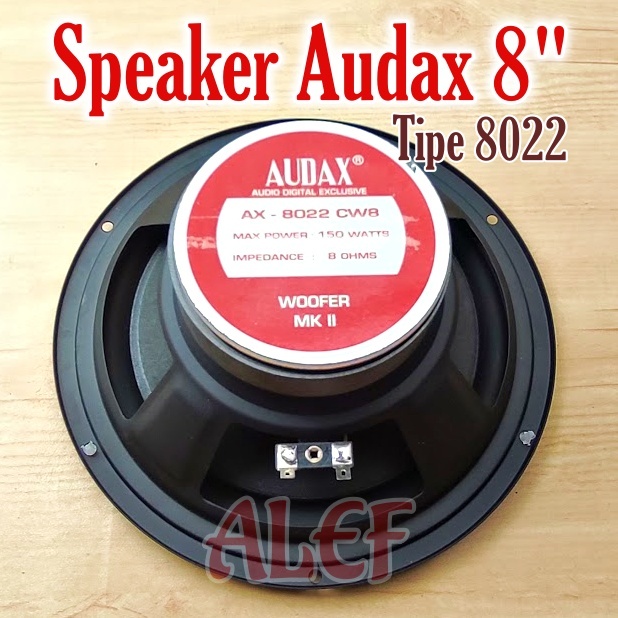 Speaker woofer audax 8 inc 8022 spiker audio AX 8022 CWB woofer MK II