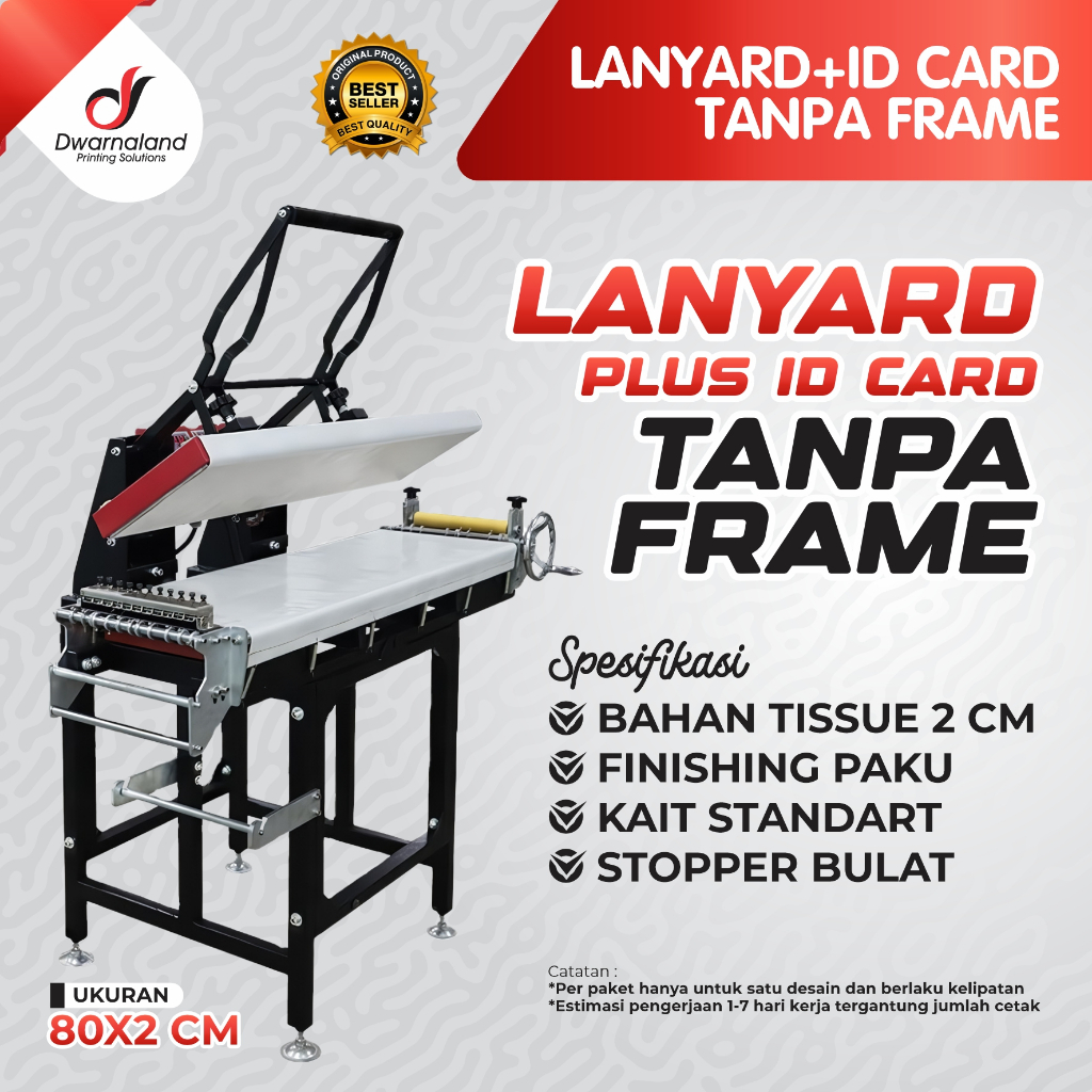 

Lanyard Custom Plus Id card Tanpa Frame Tali ID Card Custom / Print Tali Lanyard Custom Desain