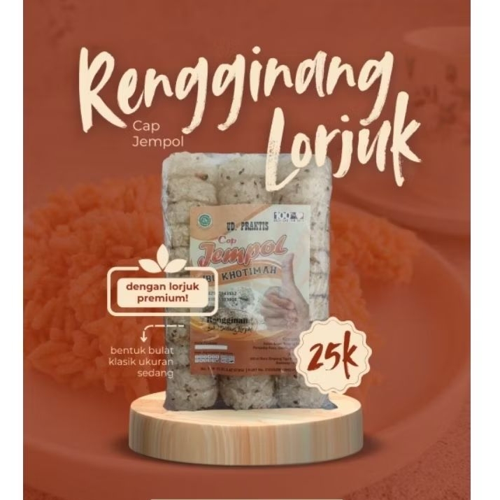

Rengginang lorjuk bulat Cap Jempol Asli