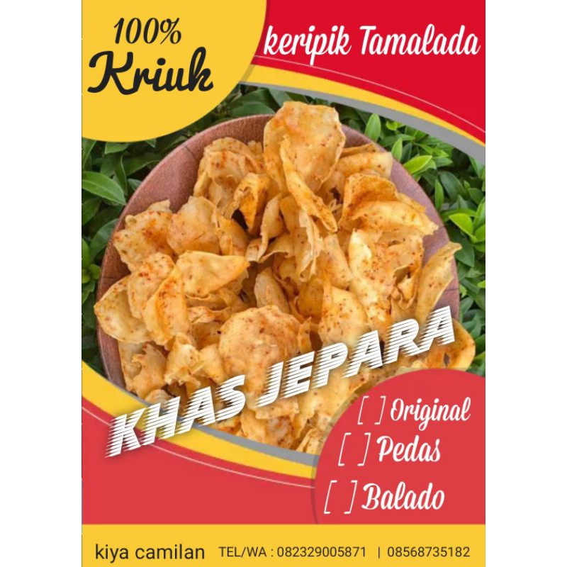 

kripik tamalada khas jepara 1 kg