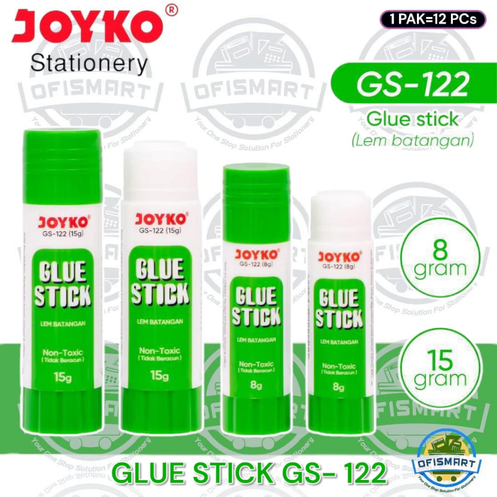 

Joyko Glue Stick Green GS-122 Ekonomis | @1Ktk=12 PCs