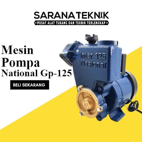 Pompa Air Listrik GP-125 INS (InterNASIONAL) / Mesin Pompa Air National / Mesin Pompa Air 125watt / 