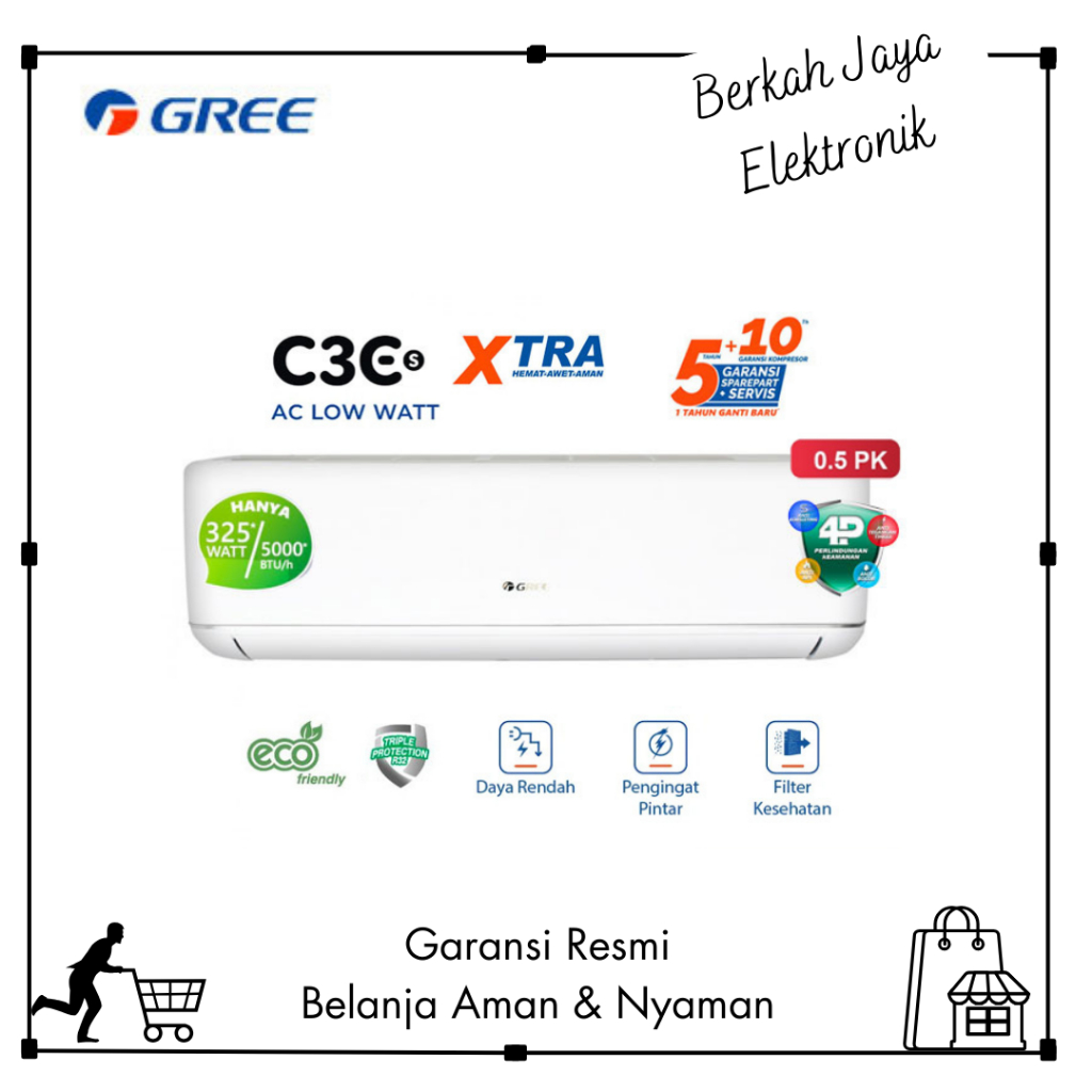 GREE - AC SPLIT LOW WATT 1/2PK - GWC-05C3ESGREE - AC SPLIT LOW WATT 1/2PK - GWC-05C3ESGREE - AC SPLI