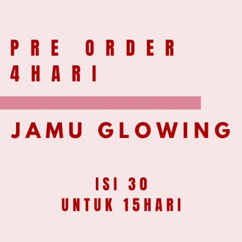 

JAMU GLOWING BY THEMOON | ISI 30 PCS