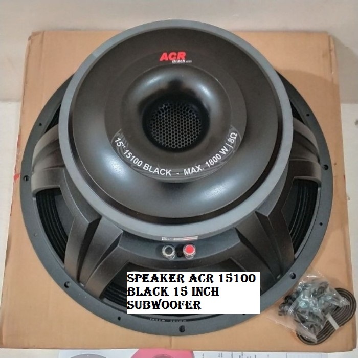 Speaker Acr 15100 Black 15 Inch Subwoofer