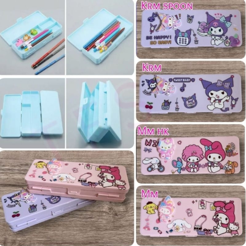 

Tempat kotak pensil 2 sisi Kuromi My Melody