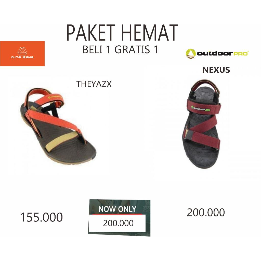 DUTAIRAMA - PAKET HEMAT BELI 1 GRATIS 1 SANDAL OUTDOOR NEXUS + THEYAZX