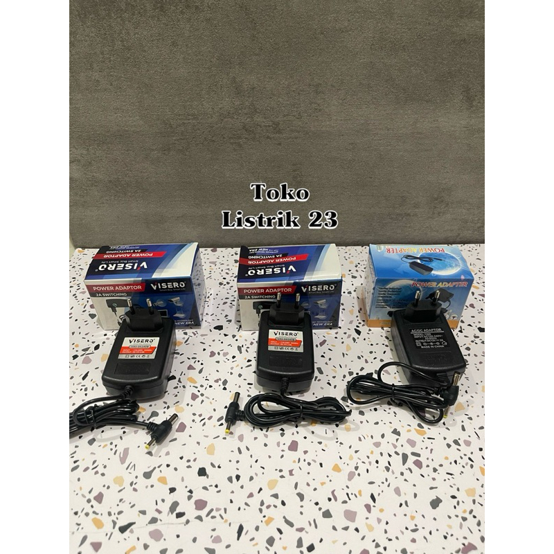 Adaptor 2A 5v / 9v / 12v ujung besar kecil