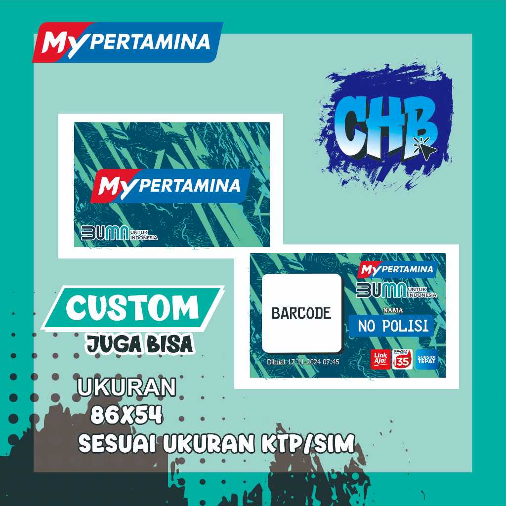 

KARTU MY PERTAMINA SEHARI JADI/ID CARD/KARTU BBM/ID CARD KANTOR/KARTU PELAJAR