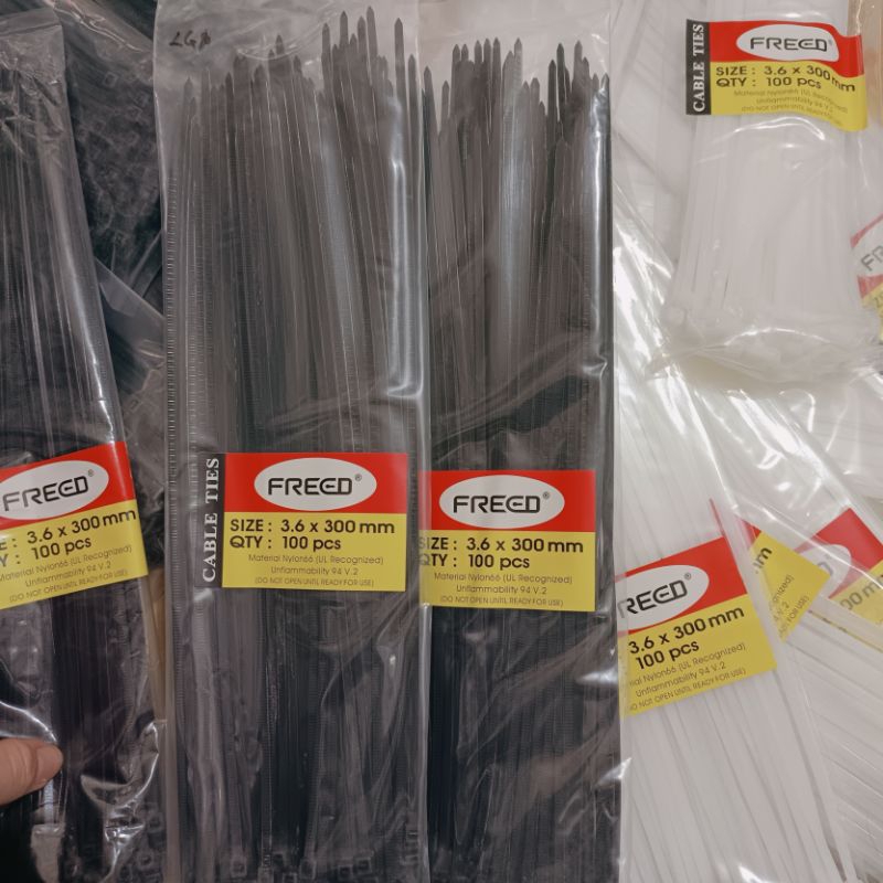 

Kabel Ties FREED Ukuran 3.6×300mm PUTIH dan HITAM