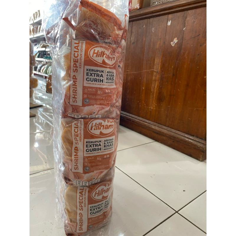 

Kerupuk udang hilham 5 kg isi 20 pcs
