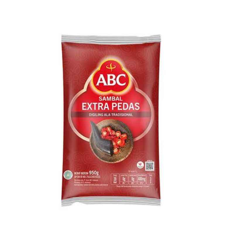 

PROMO TERBATAS !!! ABC SAMBAL EXTRA PEDAS 950GR