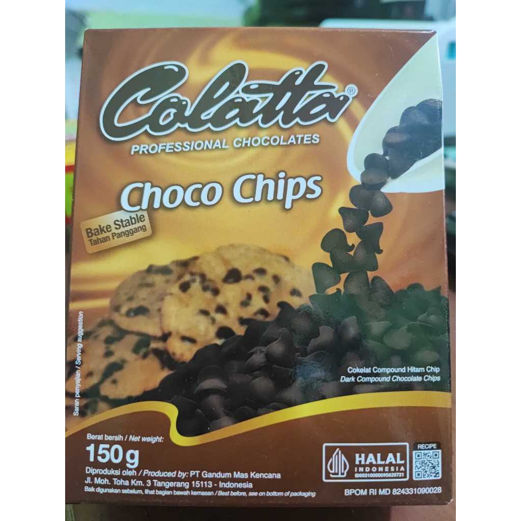 

CHOCO CHIPS dari merek COLATTA Packing Asli Pabrik