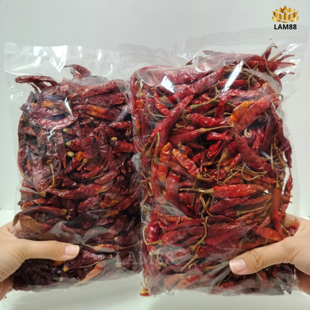 

Cabe Teja Merah Kering | Cabe Pedas Tangkai