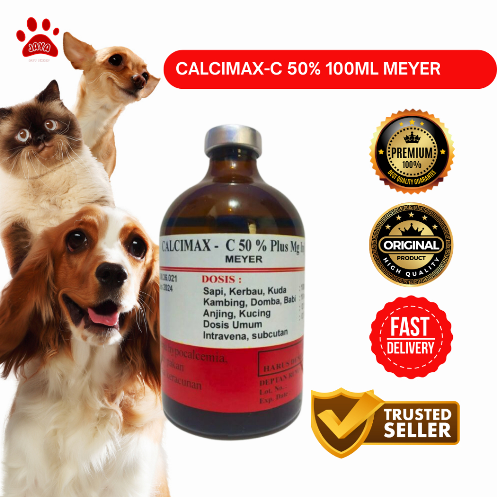 Calcimax-C 50% 100 ml - Obat Sapi Ambruk