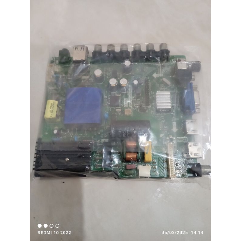 MB MOBO MAINBOARD MODULE MESIN TV DANSAT DTD-43BF MODEL TIPE TP.V56.PB801