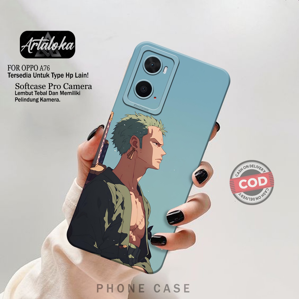 Case Hp Oppo A76 - Fashion Case Anime - Softcase Oppo A76 - Casing Oppo A76 - Kesing Oppo A76 - Sili