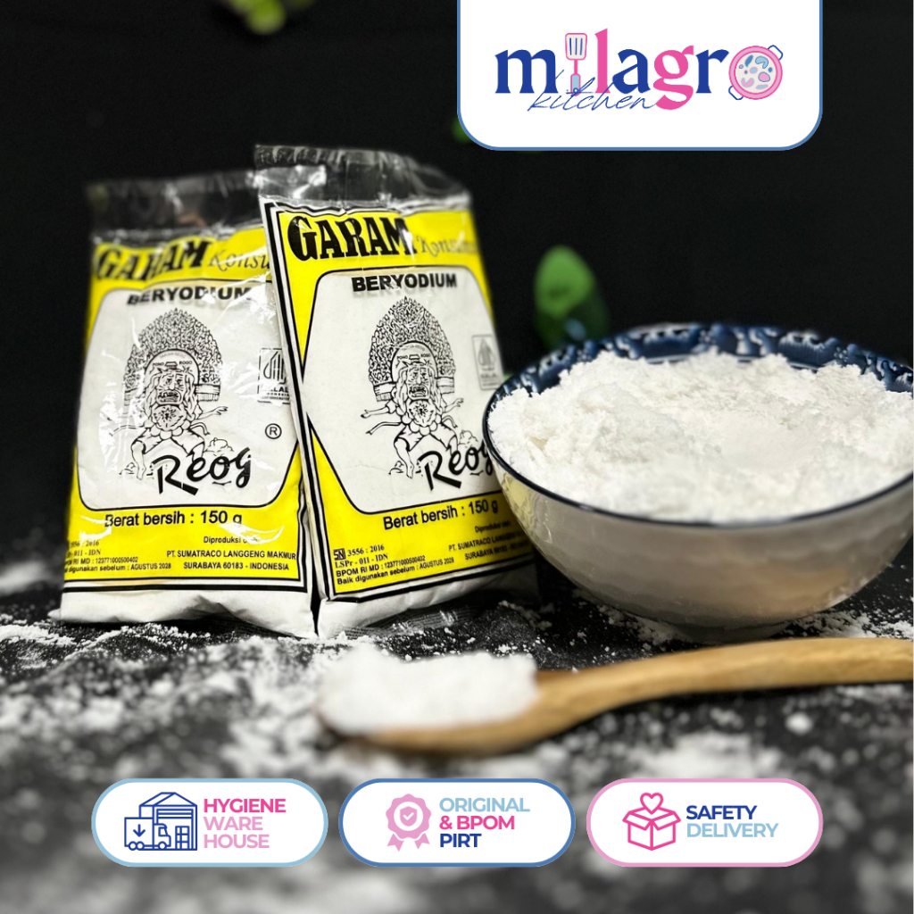 

Sumatraco REOG Garam Beryodium 150gr | Garam Dapur | Garam Halus