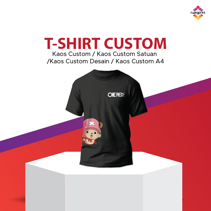 T-shirt Custom / Kaos Custom / Kaos Custom Satuan  / Kaos Custom Desain / Kaos Custom A4