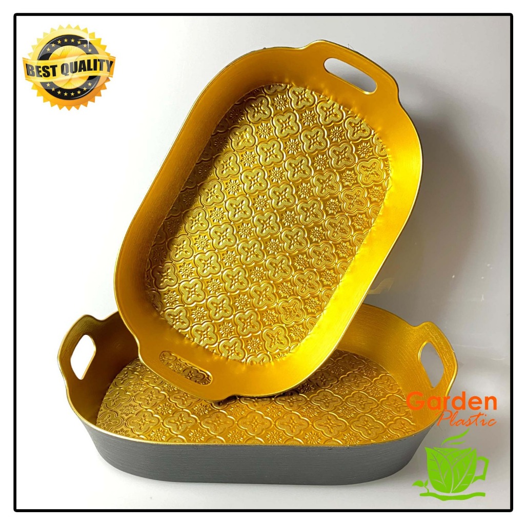 BAKI EMAS / NAMPAN EMAS / BAKI MOTIF / NAMPAN MOTIF / PANJANG PLASTIK