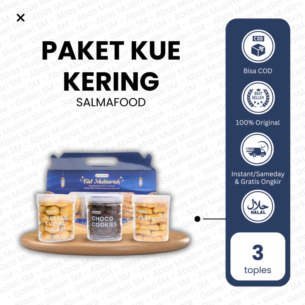 

Parsel Kue Kering Paket Lebaran Salmafood Hampers Premium Nastar Kastangel Parcel Toples Ramadhan