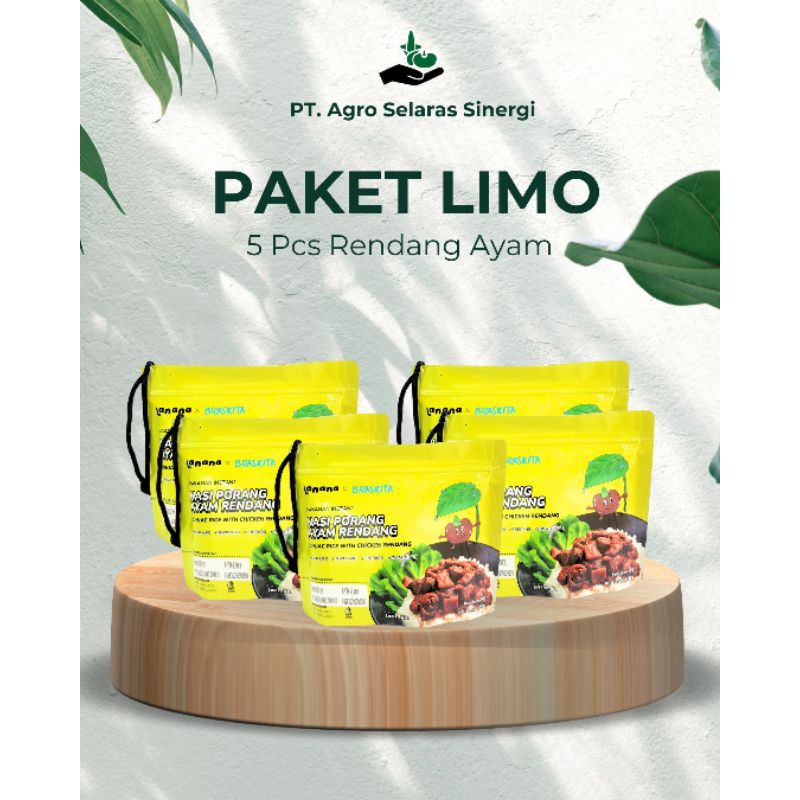 

Braskita - Nasi Porang Ayam Rendang - Paket LIMO - Makanan instan