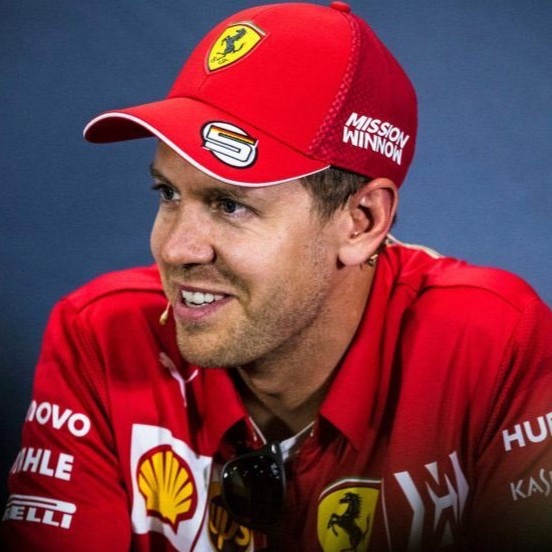 Scuderia Ferrari F1 2019 RARE Sebastian Vettel Cap Mission Winnow. Topi Unisex Pria Wanita. Official