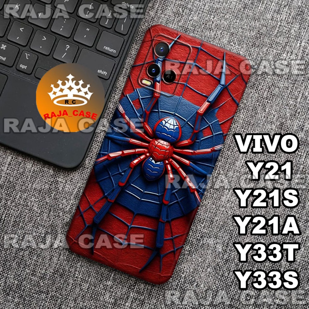 Rc23/Softase karet Hp VIVO Y21/Y21S/Y21A/Y33T/Y33S - Motif Spiderman - Case Hp  VIVO Y21/Y21S/Y21A/Y