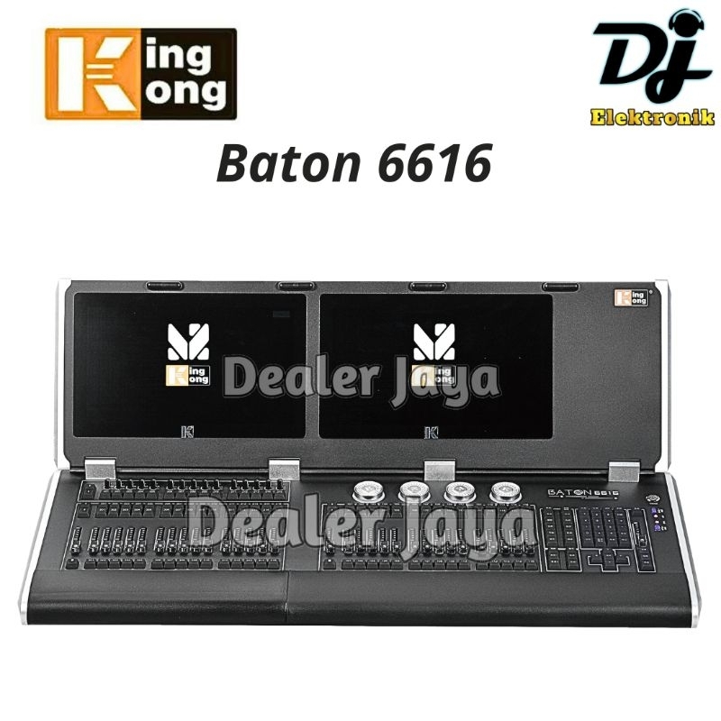 Mixer Lighting KINGKONG BATON 6616 / KINGKONG6616 + Hardcase - Mixer Lampu