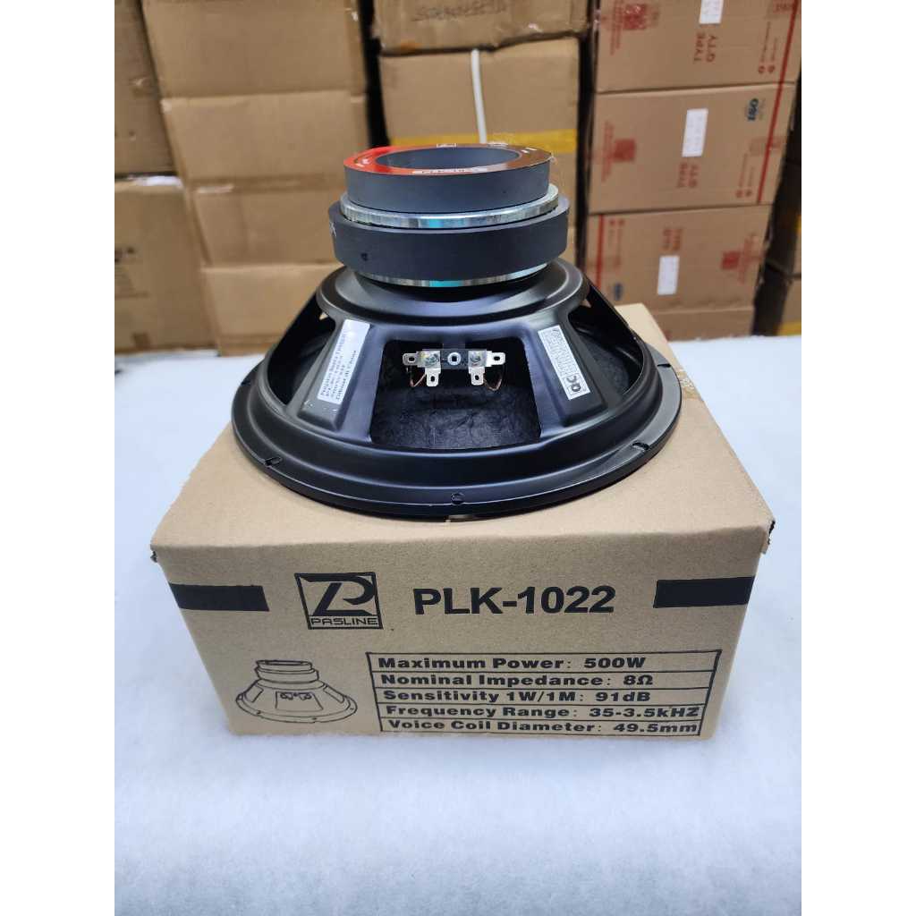 SPEAKER KARAOKE WOOFER PASLINE DOBEL MAGNET 10 INCH PLK-1022 / PLK1022 model BMB - ORIGINAL