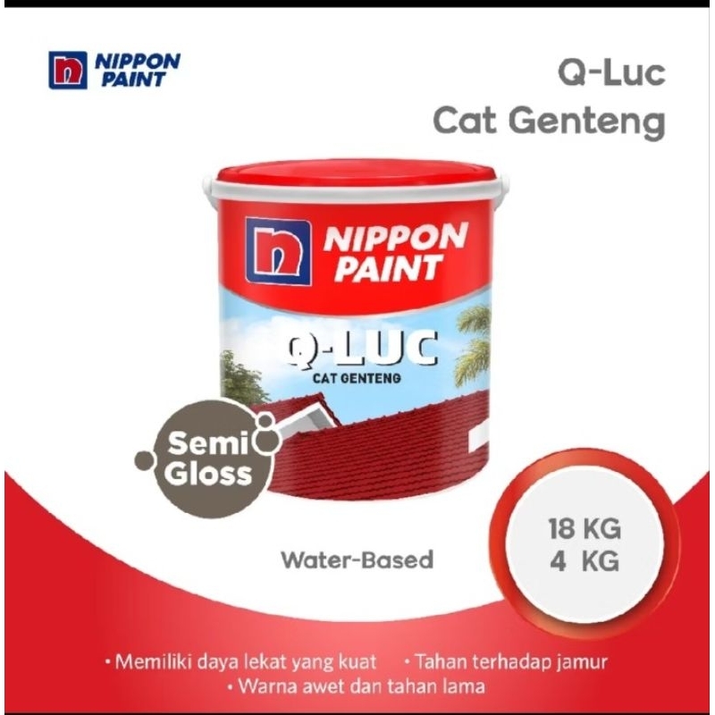 NIPPON PAINT-CAT GENTENG NIPPON PAINT-CAT GENTENG WATER BASE-4KG