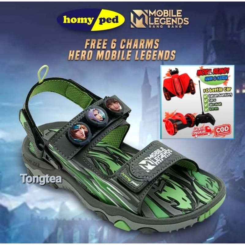 SANDAL GUNUNG ANAK HOMYPED MOBILE LEGEND 01 BERHADIAH MOBIL REMOT RC CAKRA CAR CONTROL