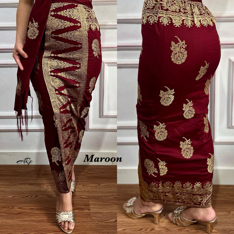 KAMEN JADI BORDIR STRAIT MOTIF SUGENG SET SELENDANG//KAMEN JADI BORDIR STRAIT TERBARU