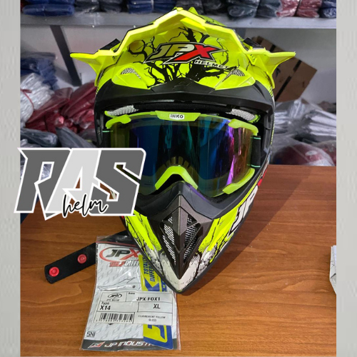 Helm JPX Nova X V2.0 Solid Half Face Double Visor | JPX Cross Motif Full Face SNI