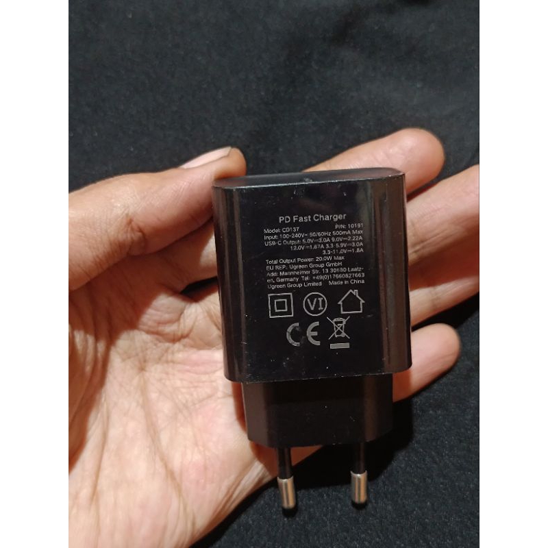 Adaptor Charger Ugreen 20Wat Type C (second)