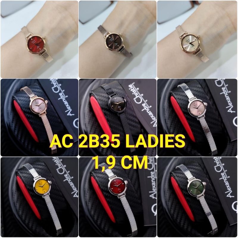JAM TANGAN WANITA ALEXANDRE CHRISTIE ORIGINAL TALI PASIR / AC 2B51 / AC 2957 / AC 2B35 / AC 2B72 / A