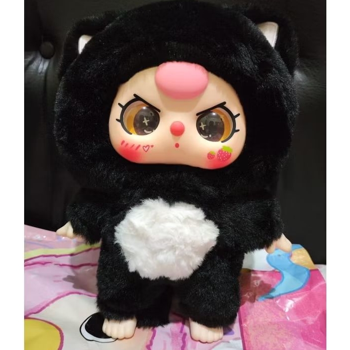 Baby Three 400% Series Vinyl Face Original - Kucing hitam mata marah