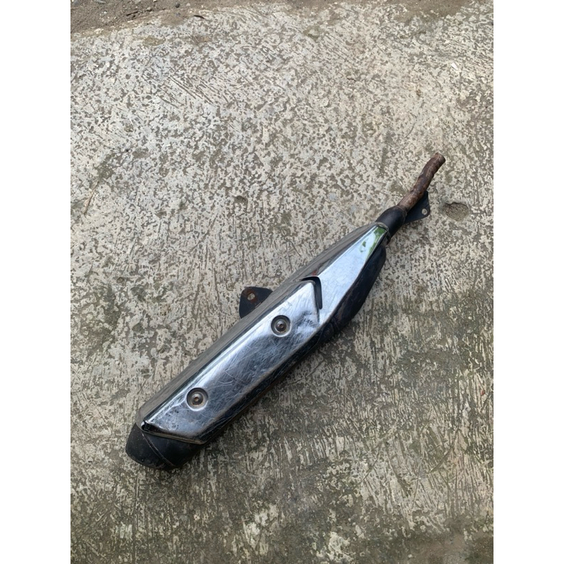 Silincer knalpot supra x 125 fi helm in original