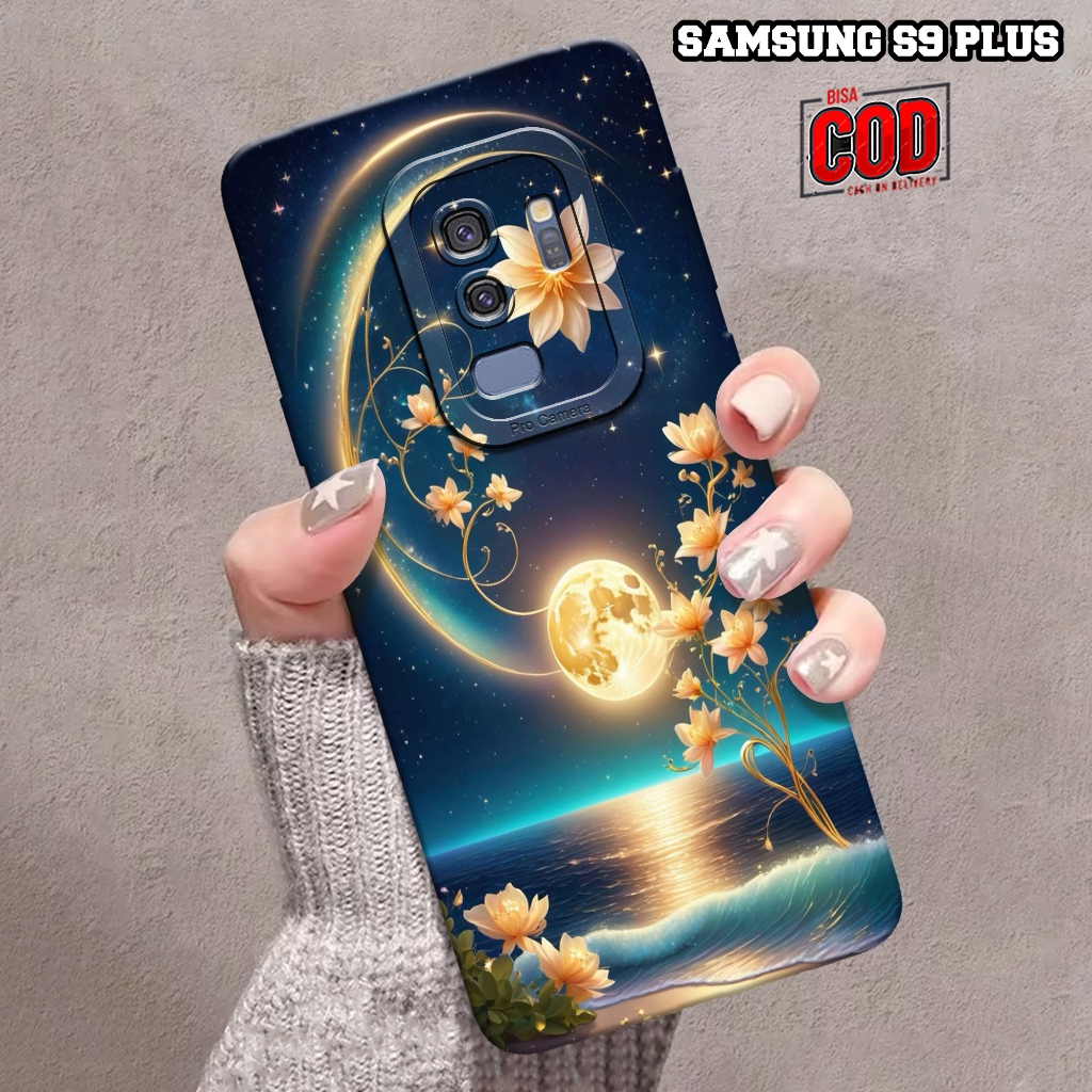 Migun Case - Case Samsung Galaxy S9 Plus - Motif Bulan - Casing Samsung Galaxy S9 Plus - Softcase Hp