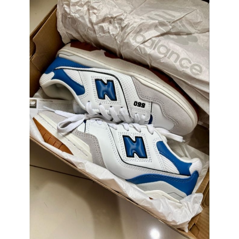 Preloved New Balance 550 White Blue Agate Men's Sepatu Sneakers Pria 100% ORI Sport Station Ukuran 3