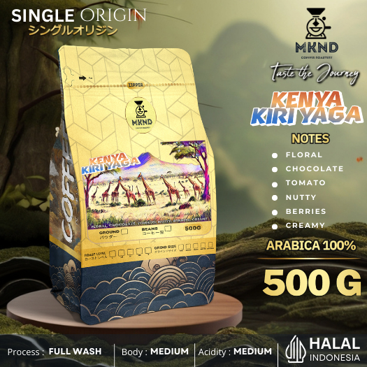 

MKND COFFEE ROASTERY - Arabika Kenya Kiriyaga 500gr | Biji Kopi | Import Beans | Medium Roast