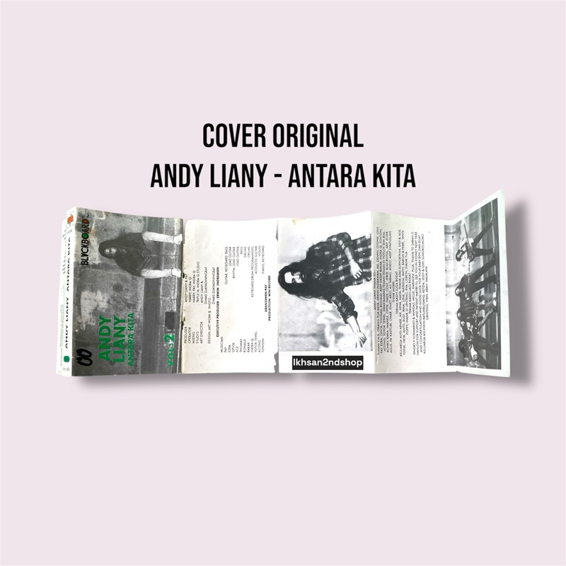 Sampul / Cover Kaset Pita Andy Liany - Antara Kita Original