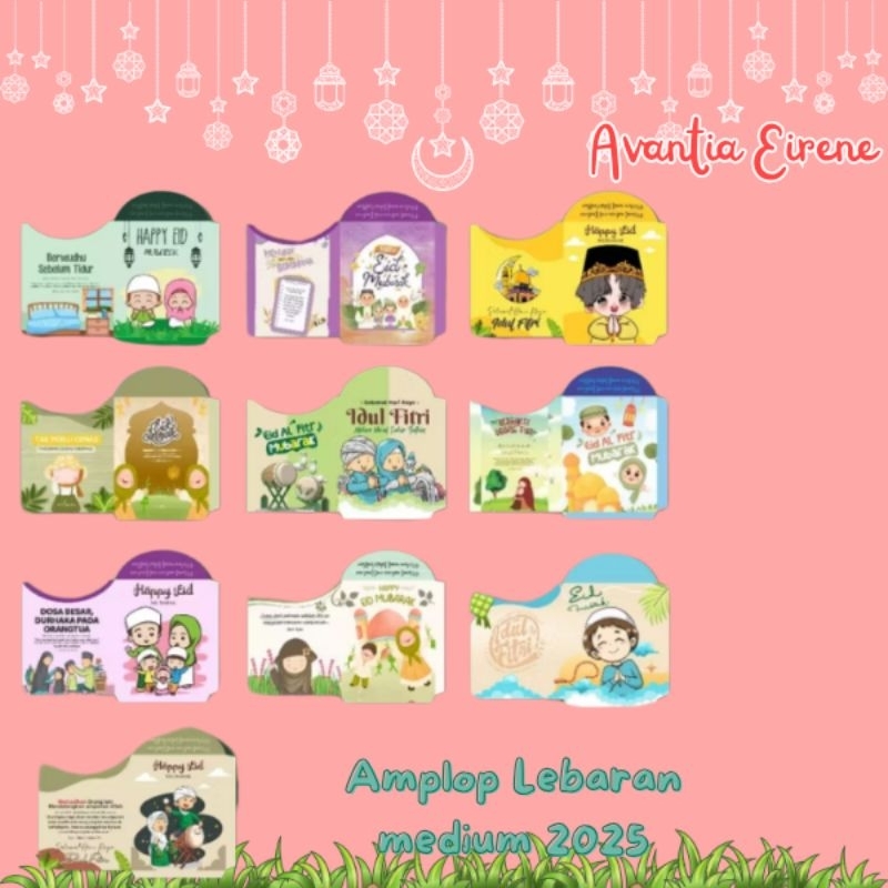 

5 pak Amplop Lebaran Medium 2025 (50 pcs)