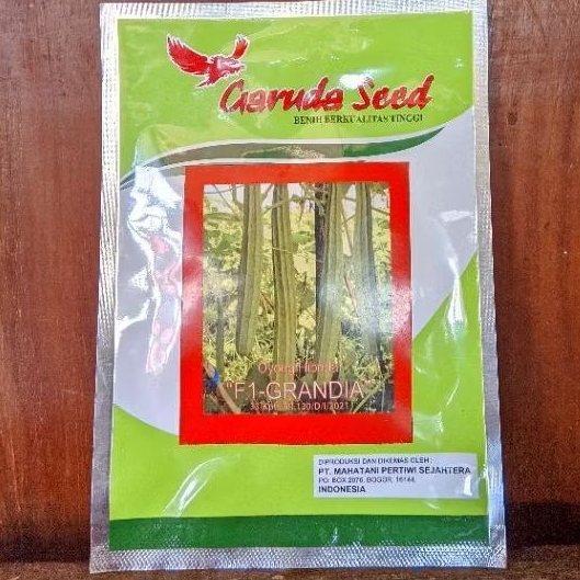 BENIH BIBIT GAMBAS OYONG HIBRIDA F1-GRANDIA 10 GRAM GARUDA SEED