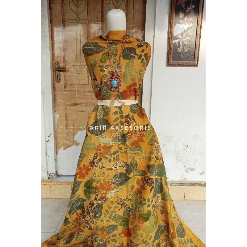 Ecoprint Kain Bamberg spesial Daun Premium