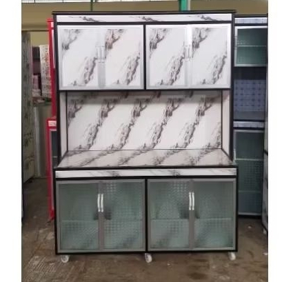 rak piring dapur / kitchen set dapur / Lemari piring alumunium aluminium/ Rak sayur aluminium