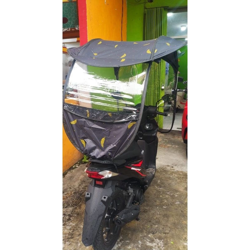 payung kanopi motif motor/sepeda listrik