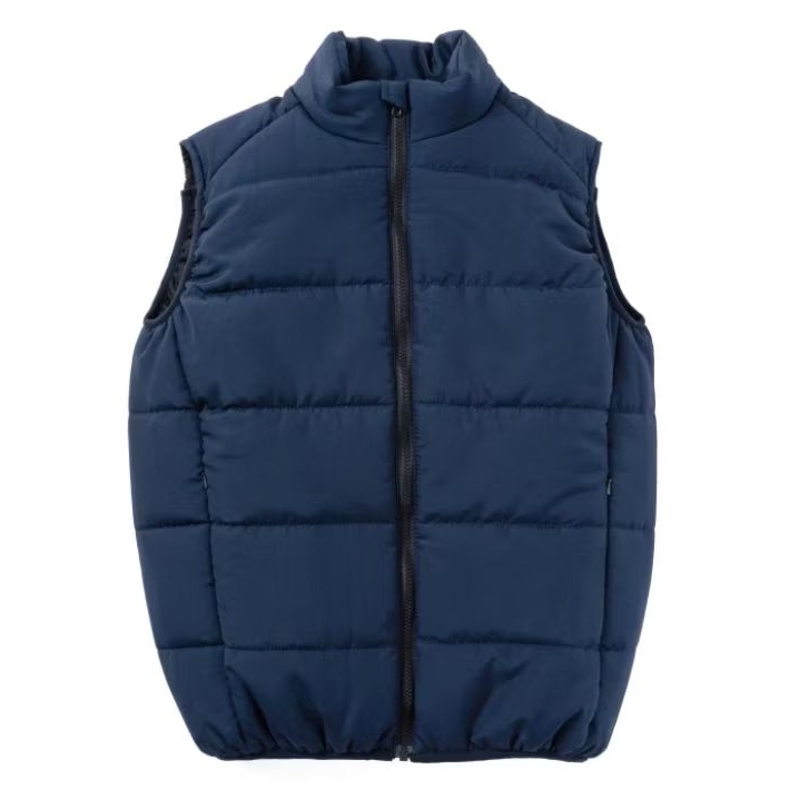 Oslo Puffer Vest Navy | Rompi Gelembung Biru Dongker
