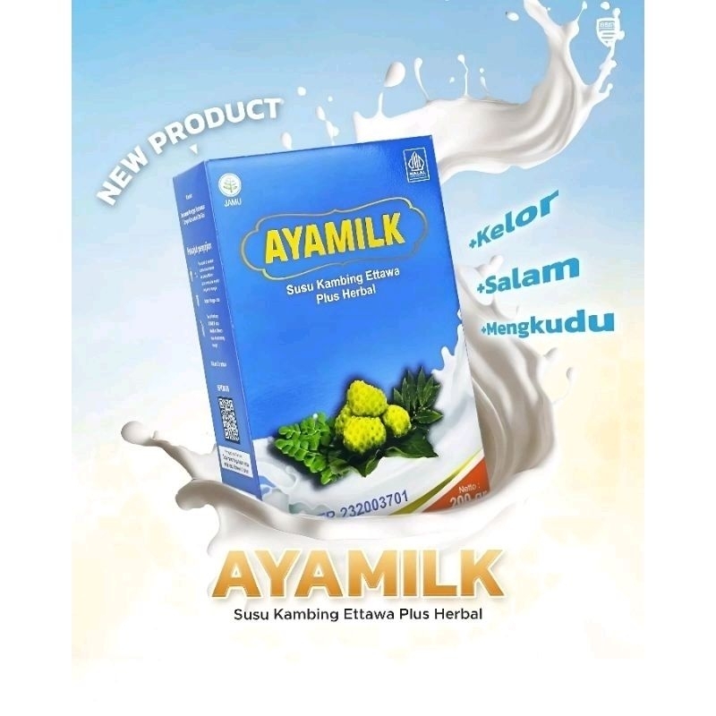 

Ayamilk Susu Kambing Ettawa Plus Herbal New Product PT.BEST Original 100%