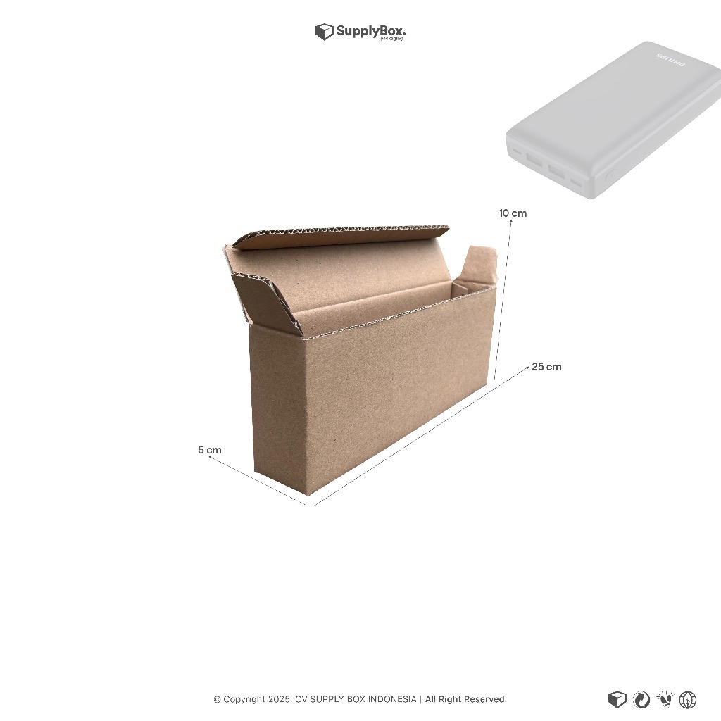 

KARDUS BOX PACKING 25 x 5 x 10 CM | Dus Box | Kardus Box | Custombox